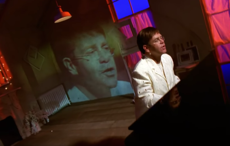 Illustration for article titled 10 Iconic Screenshots from Elton John's 'Can You Feel the Love Tonight' Video